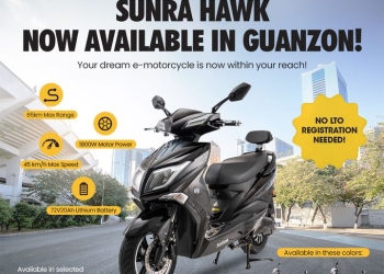 Sunra Philippines eScooter Now Available at Guanzon Multibrand Store