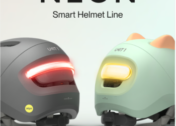 Unit 1 neon helmet