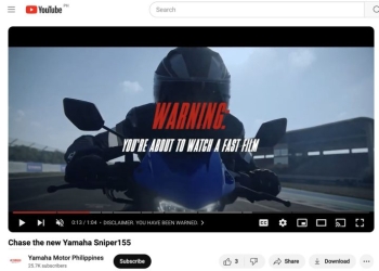 Yamaha’s Fast-Paced Ad Showcases Sniper155 and Mio Aerox