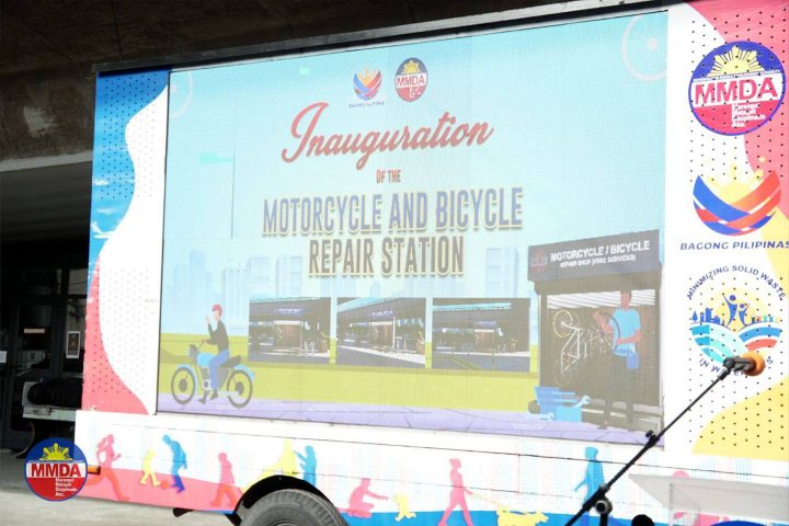 MMDA Launches Emergency Repair Station for Motorcycles and Bicycles Under Quezon Avenue Flyover