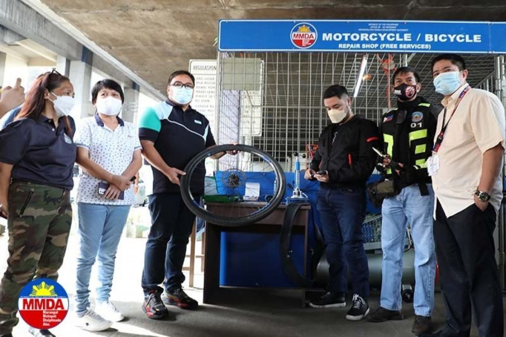 MMDA Launches Emergency Repair Station for Motorcycles and Bicycles Under Quezon Avenue Flyover 3 56a2fc81d128d5bf3bfb8a280a28dd41 800 1200