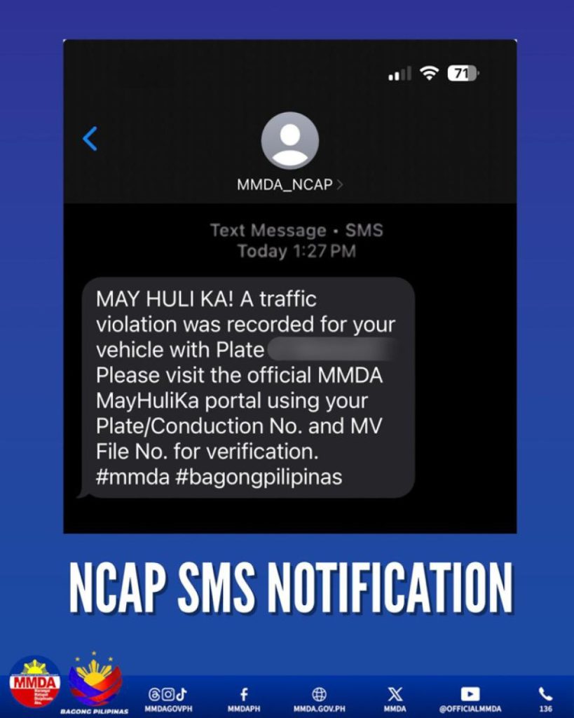 MMDA Launches Real-Time NCAP Alerts via SMS and Email to Address Driver Complaints 3 image 1
