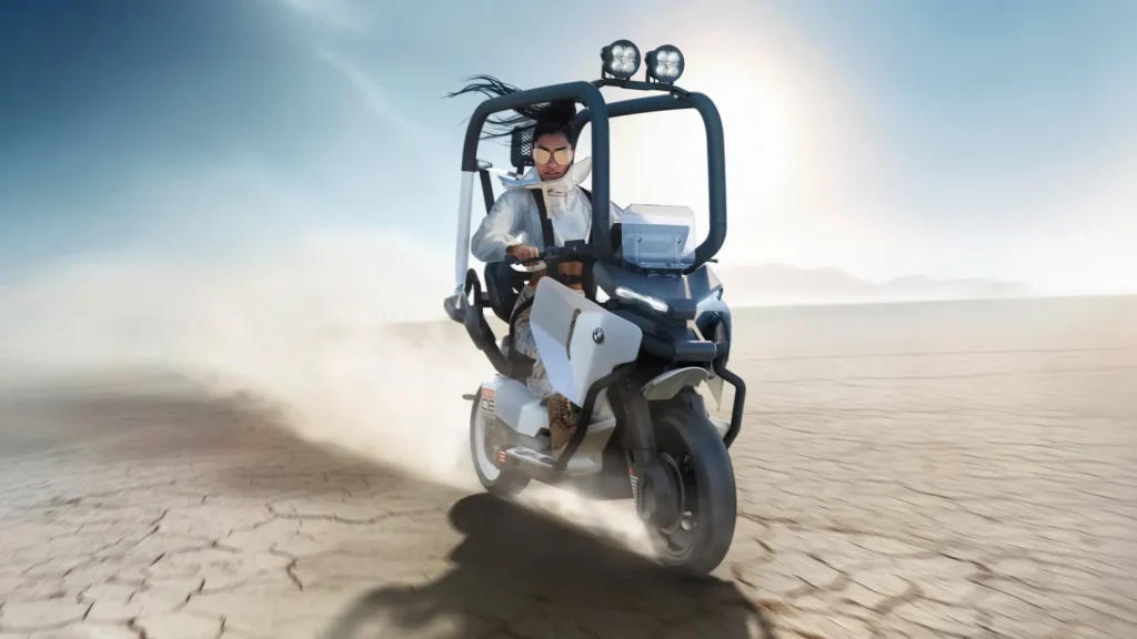 BMW unveils Vision CE concept, a scooter with built-in safety cage that may remove need for helmets 2 bmw motorrad vision ce concept 01 1757062162