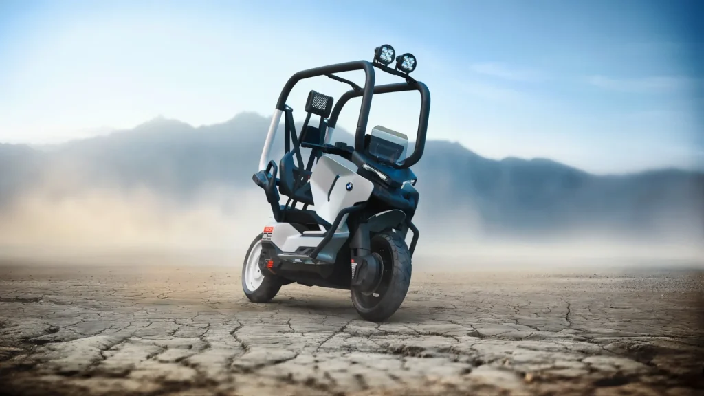 BMW unveils Vision CE concept, a scooter with built-in safety cage that may remove need for helmets 3 bmw motorrad vision ce concept 02 1757062163