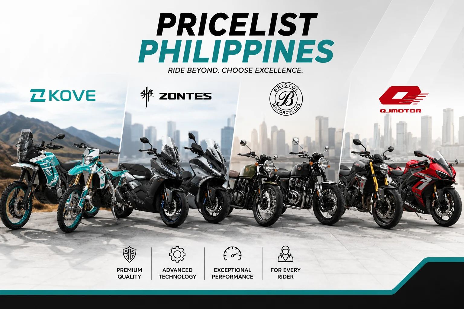 Bristol Motorcycles Philippines Price List (2026) Kove, Zontes, QJMotor 4 Bristol group price list philippines