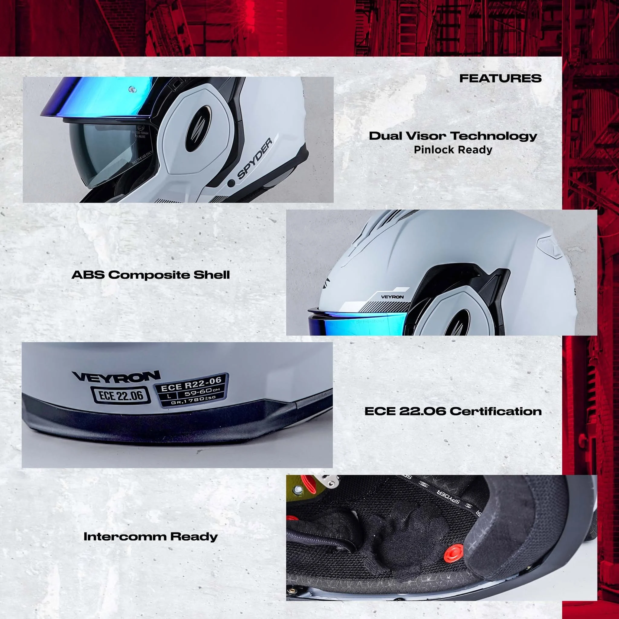Spyder Veyron Modular Helmet 1