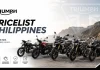 Triumph Philippines Price List (2026)